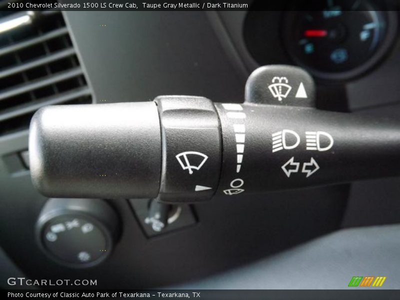Taupe Gray Metallic / Dark Titanium 2010 Chevrolet Silverado 1500 LS Crew Cab