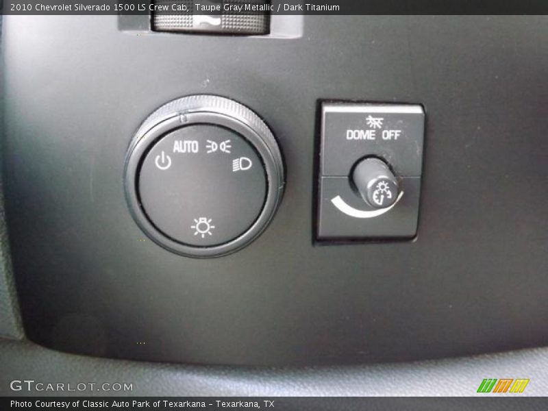 Taupe Gray Metallic / Dark Titanium 2010 Chevrolet Silverado 1500 LS Crew Cab
