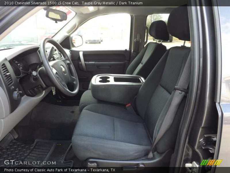 Taupe Gray Metallic / Dark Titanium 2010 Chevrolet Silverado 1500 LS Crew Cab