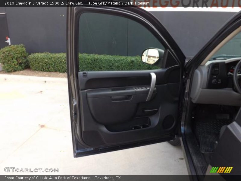 Taupe Gray Metallic / Dark Titanium 2010 Chevrolet Silverado 1500 LS Crew Cab
