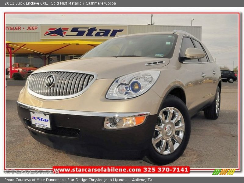 Gold Mist Metallic / Cashmere/Cocoa 2011 Buick Enclave CXL