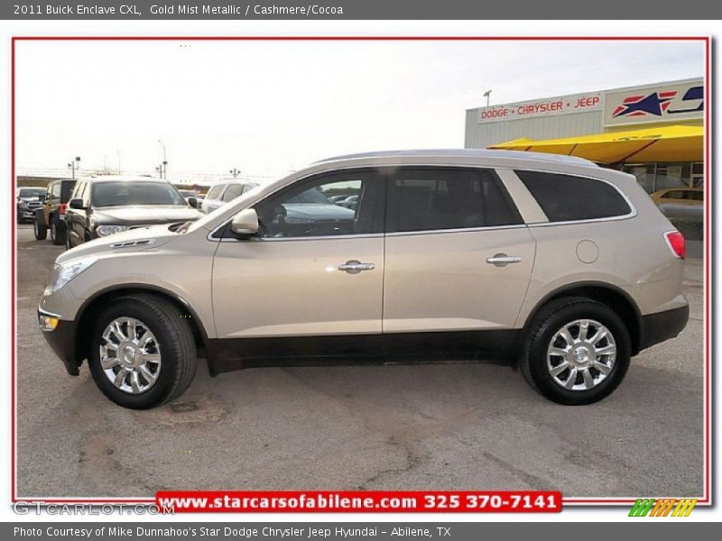 Gold Mist Metallic / Cashmere/Cocoa 2011 Buick Enclave CXL