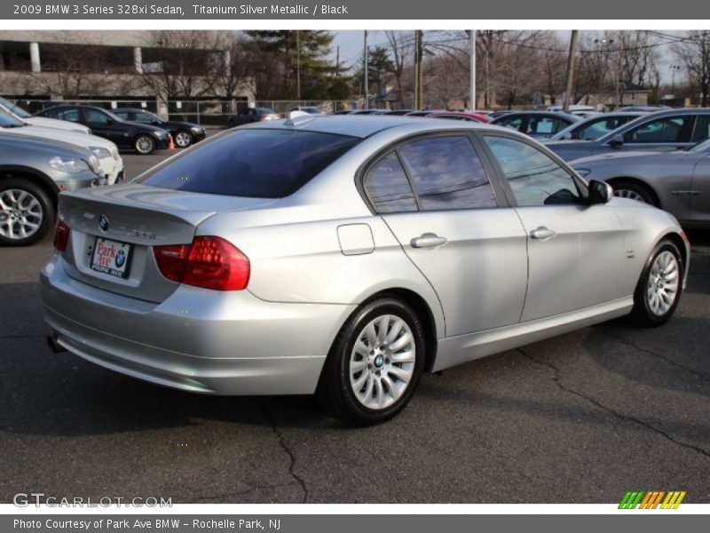 Titanium Silver Metallic / Black 2009 BMW 3 Series 328xi Sedan