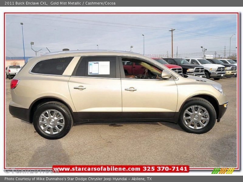 Gold Mist Metallic / Cashmere/Cocoa 2011 Buick Enclave CXL