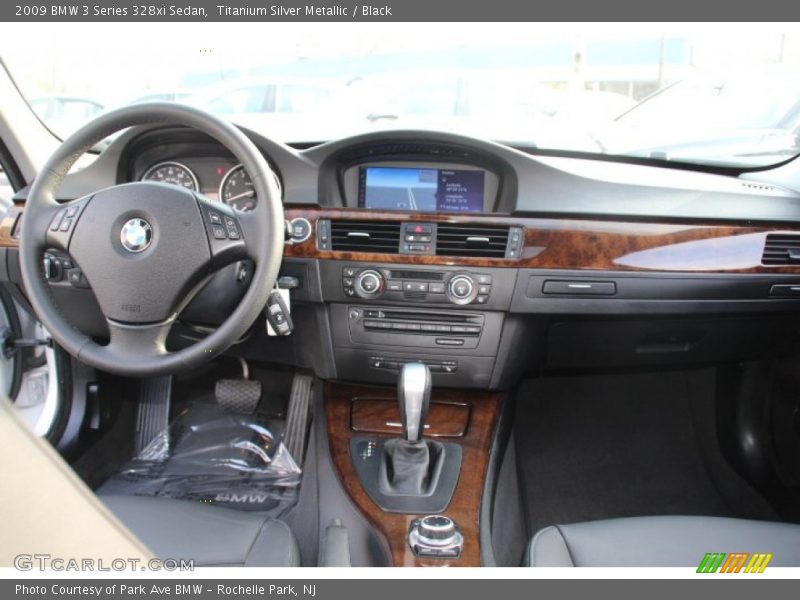 Titanium Silver Metallic / Black 2009 BMW 3 Series 328xi Sedan