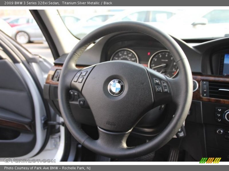 Titanium Silver Metallic / Black 2009 BMW 3 Series 328xi Sedan