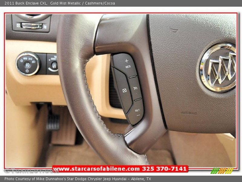 Gold Mist Metallic / Cashmere/Cocoa 2011 Buick Enclave CXL
