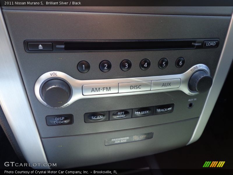 Brilliant Silver / Black 2011 Nissan Murano S