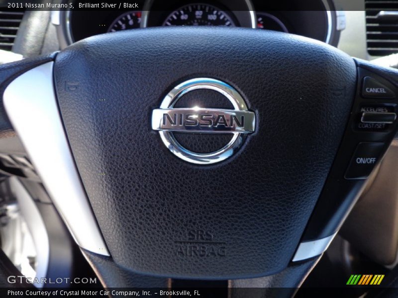 Brilliant Silver / Black 2011 Nissan Murano S