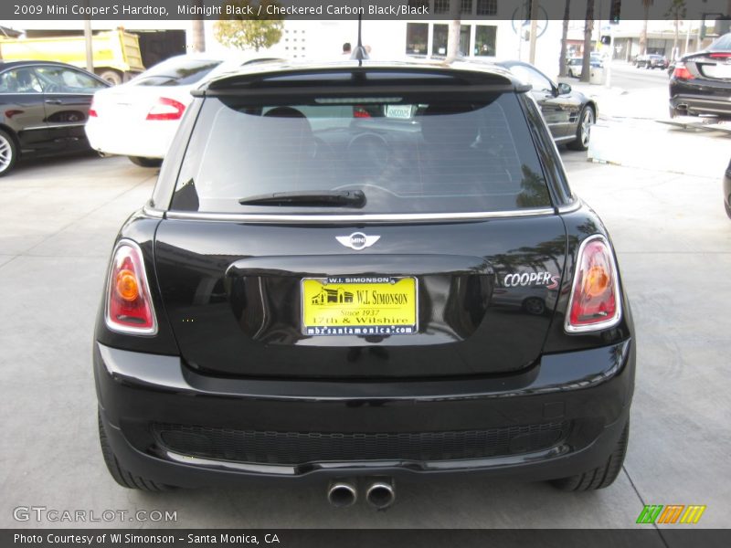 Midnight Black / Checkered Carbon Black/Black 2009 Mini Cooper S Hardtop