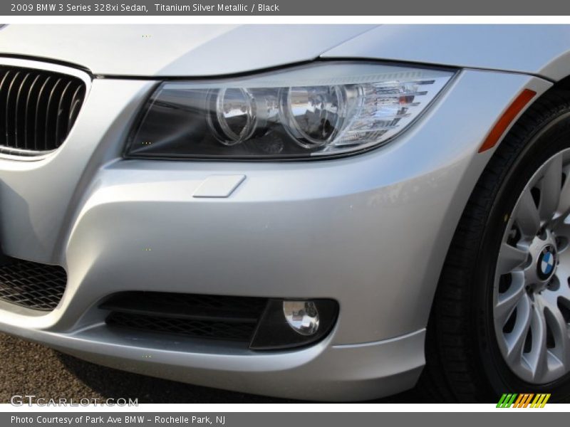 Titanium Silver Metallic / Black 2009 BMW 3 Series 328xi Sedan