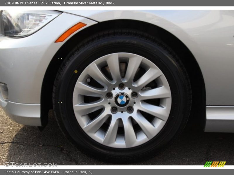 Titanium Silver Metallic / Black 2009 BMW 3 Series 328xi Sedan