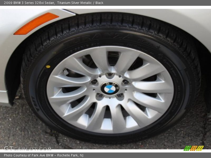 Titanium Silver Metallic / Black 2009 BMW 3 Series 328xi Sedan