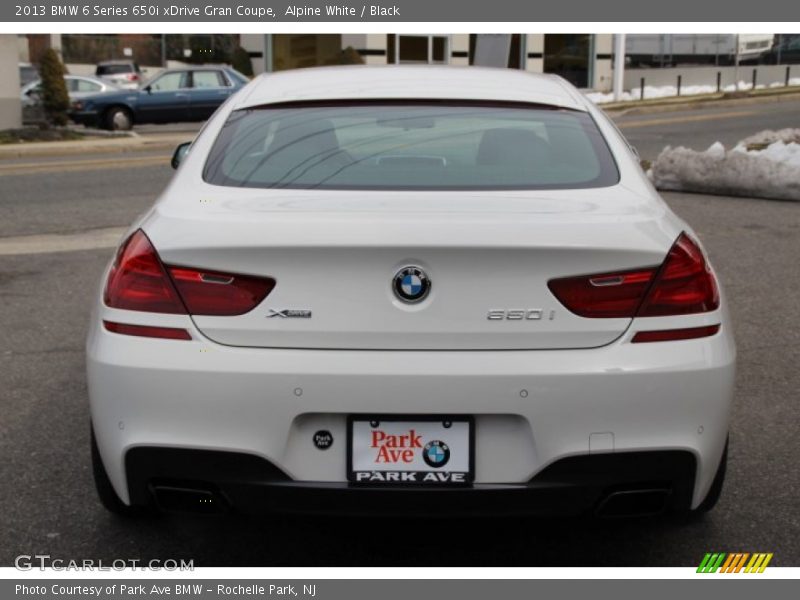 Alpine White / Black 2013 BMW 6 Series 650i xDrive Gran Coupe