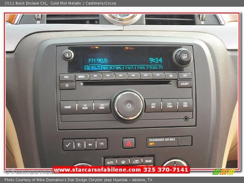 Gold Mist Metallic / Cashmere/Cocoa 2011 Buick Enclave CXL