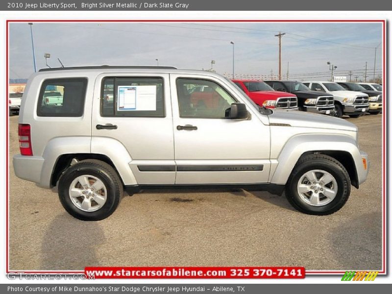 Bright Silver Metallic / Dark Slate Gray 2010 Jeep Liberty Sport
