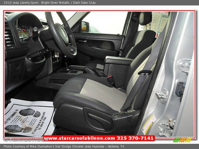 Bright Silver Metallic / Dark Slate Gray 2010 Jeep Liberty Sport