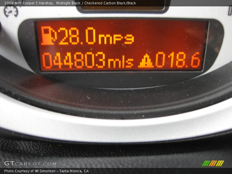 Midnight Black / Checkered Carbon Black/Black 2009 Mini Cooper S Hardtop