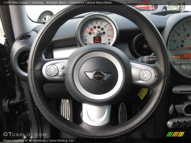 Midnight Black / Checkered Carbon Black/Black 2009 Mini Cooper S Hardtop
