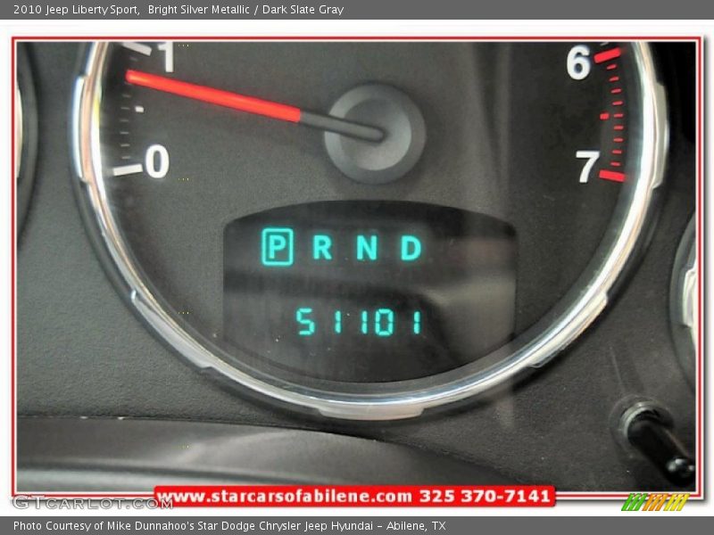 Bright Silver Metallic / Dark Slate Gray 2010 Jeep Liberty Sport