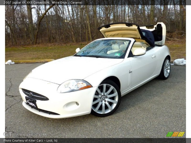 White Onyx / Caramel 2007 Jaguar XK XK8 Convertible