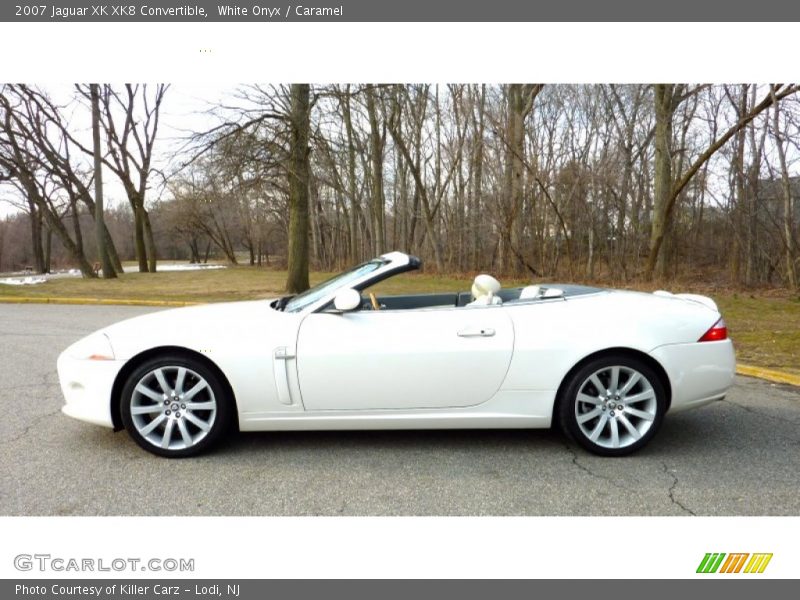 White Onyx / Caramel 2007 Jaguar XK XK8 Convertible