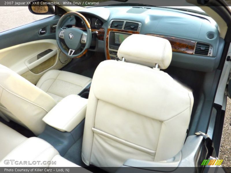 White Onyx / Caramel 2007 Jaguar XK XK8 Convertible