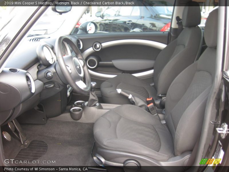 Midnight Black / Checkered Carbon Black/Black 2009 Mini Cooper S Hardtop