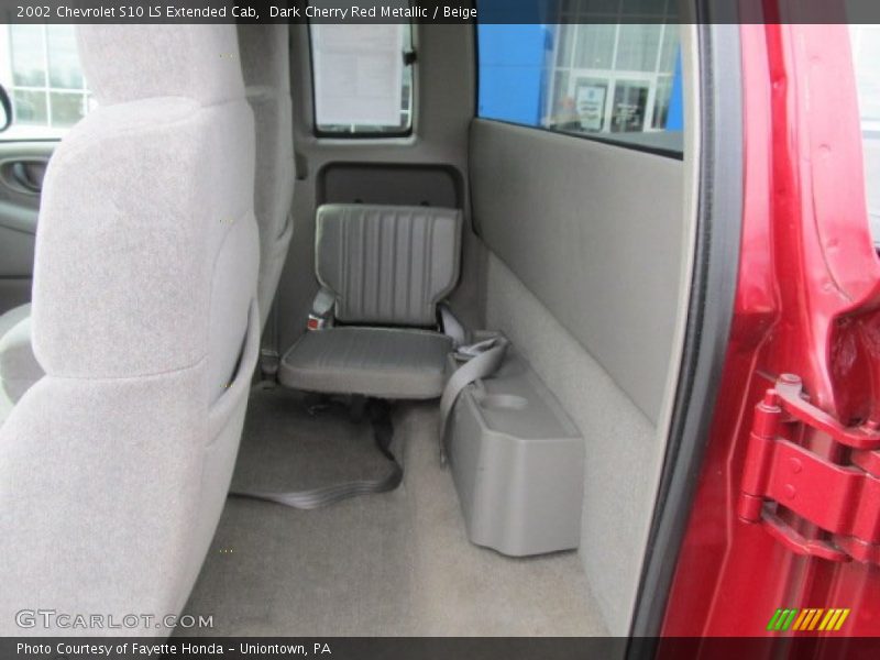 Rear Seat of 2002 S10 LS Extended Cab