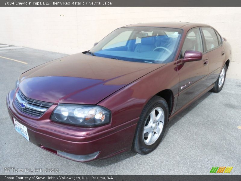 Berry Red Metallic / Neutral Beige 2004 Chevrolet Impala LS