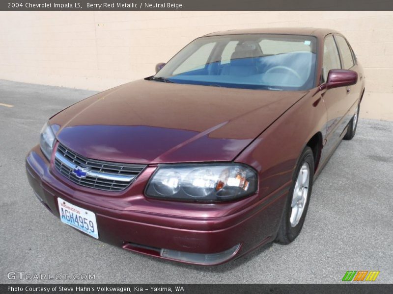Berry Red Metallic / Neutral Beige 2004 Chevrolet Impala LS