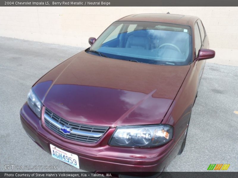 Berry Red Metallic / Neutral Beige 2004 Chevrolet Impala LS