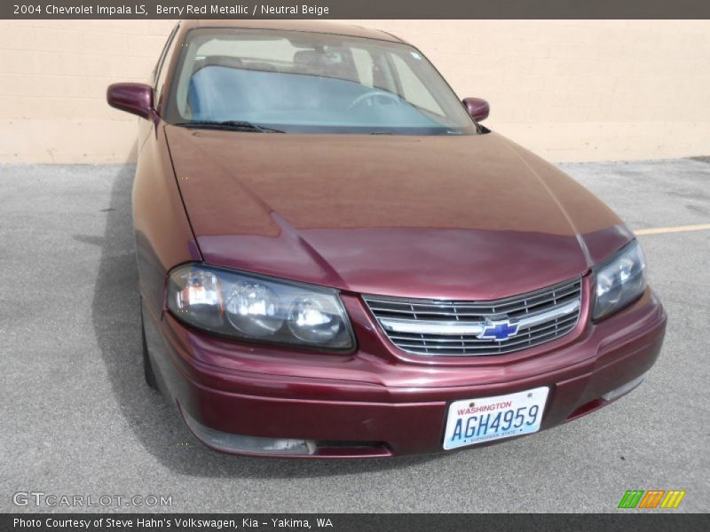 Berry Red Metallic / Neutral Beige 2004 Chevrolet Impala LS