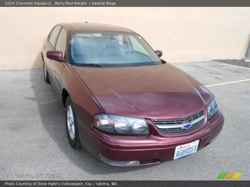Berry Red Metallic / Neutral Beige 2004 Chevrolet Impala LS