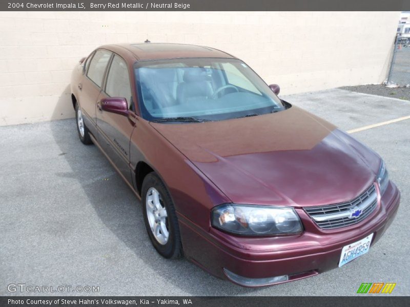 Berry Red Metallic / Neutral Beige 2004 Chevrolet Impala LS