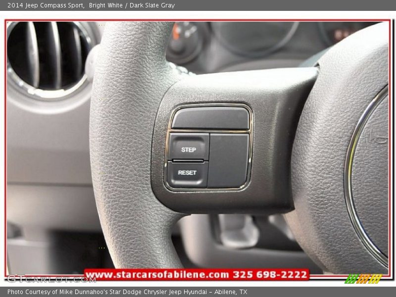 Bright White / Dark Slate Gray 2014 Jeep Compass Sport