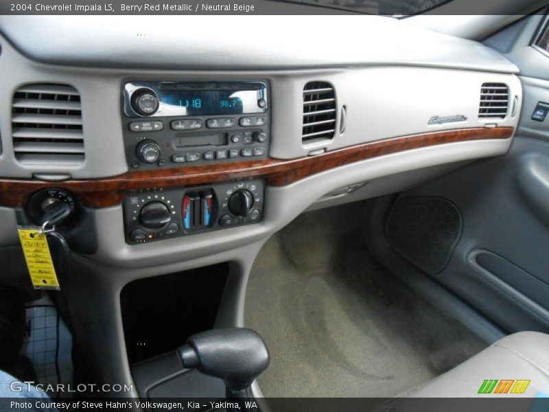 Berry Red Metallic / Neutral Beige 2004 Chevrolet Impala LS