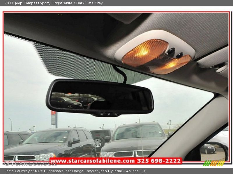 Bright White / Dark Slate Gray 2014 Jeep Compass Sport