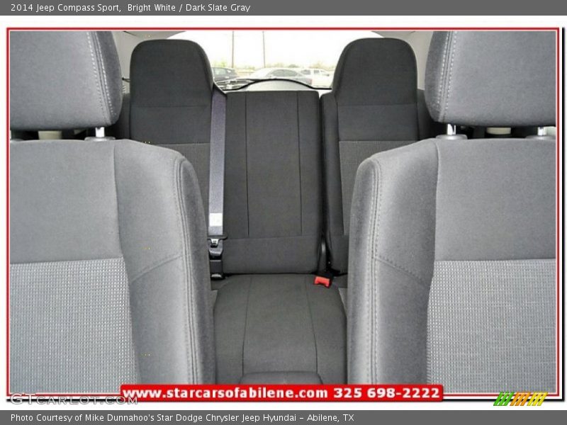 Bright White / Dark Slate Gray 2014 Jeep Compass Sport