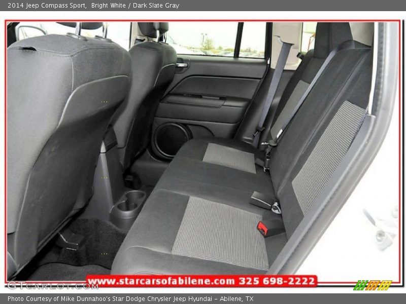 Bright White / Dark Slate Gray 2014 Jeep Compass Sport