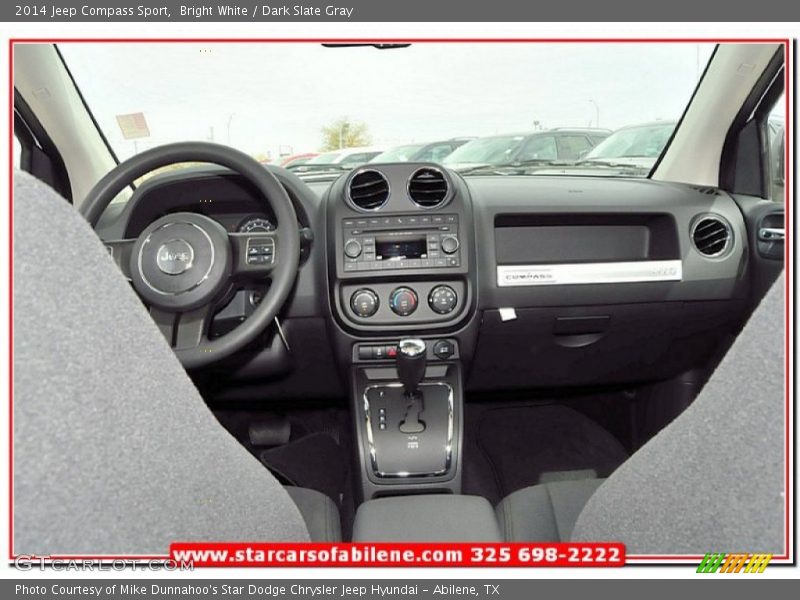 Bright White / Dark Slate Gray 2014 Jeep Compass Sport