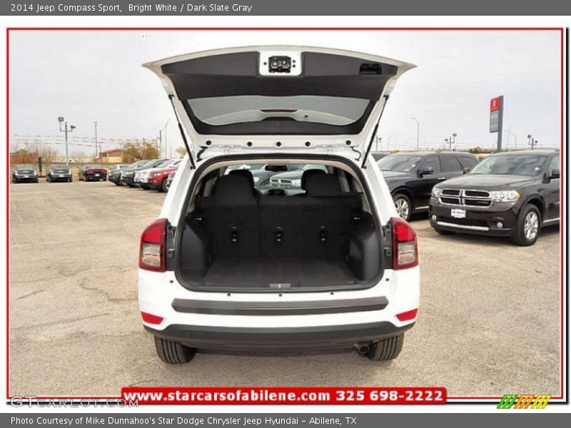 Bright White / Dark Slate Gray 2014 Jeep Compass Sport