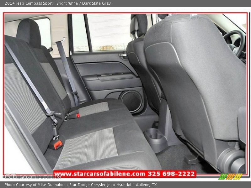 Bright White / Dark Slate Gray 2014 Jeep Compass Sport