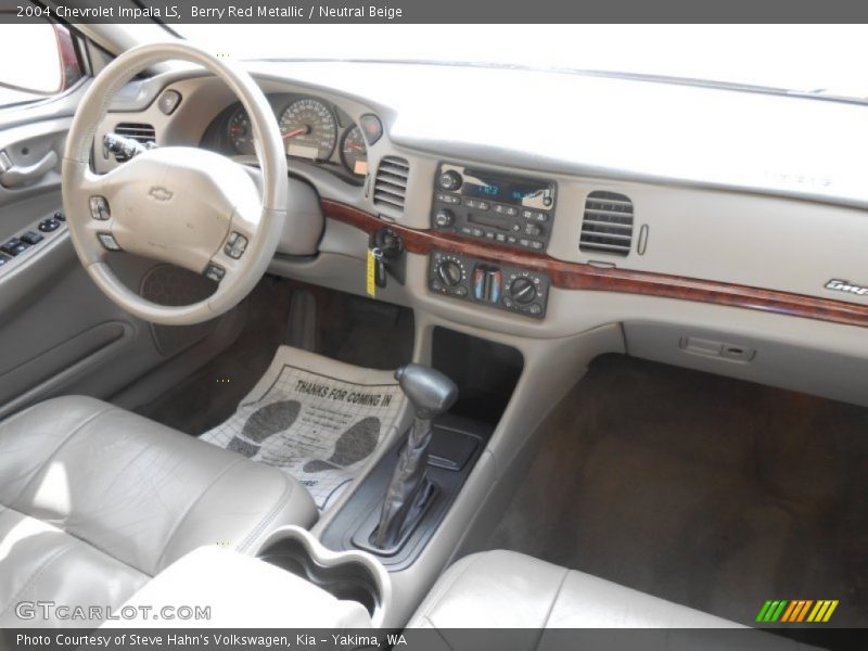 Berry Red Metallic / Neutral Beige 2004 Chevrolet Impala LS