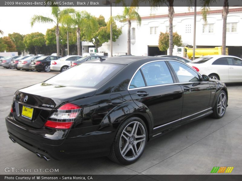 Black / Black 2009 Mercedes-Benz S 63 AMG Sedan