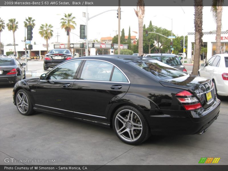 Black / Black 2009 Mercedes-Benz S 63 AMG Sedan