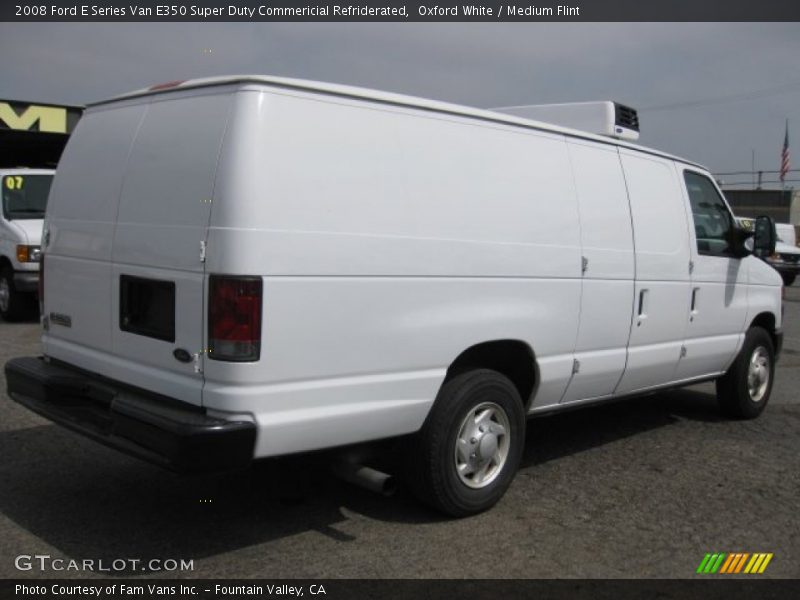Oxford White / Medium Flint 2008 Ford E Series Van E350 Super Duty Commericial Refriderated