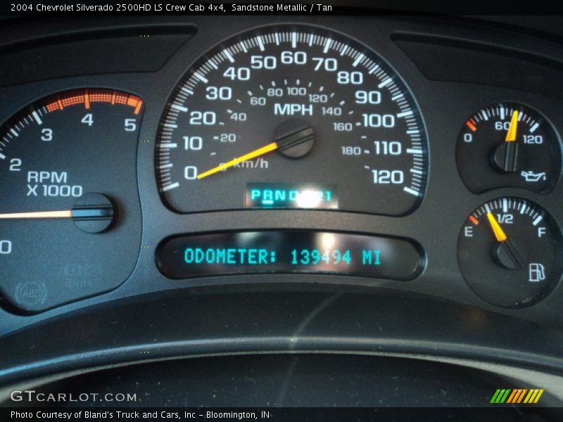 Sandstone Metallic / Tan 2004 Chevrolet Silverado 2500HD LS Crew Cab 4x4