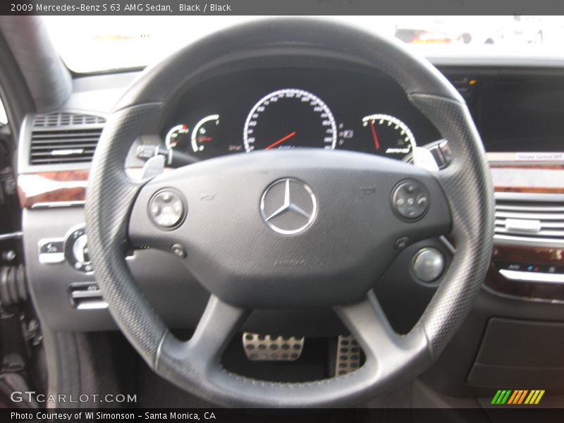Black / Black 2009 Mercedes-Benz S 63 AMG Sedan