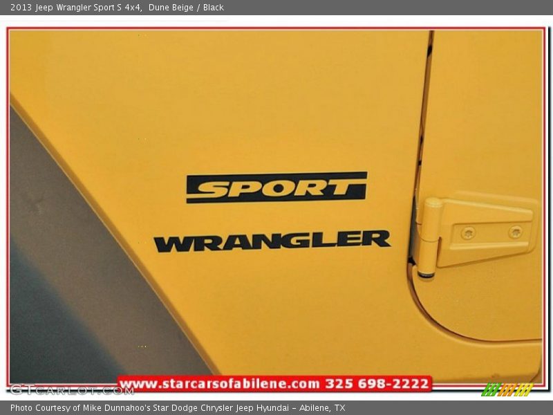Dune Beige / Black 2013 Jeep Wrangler Sport S 4x4